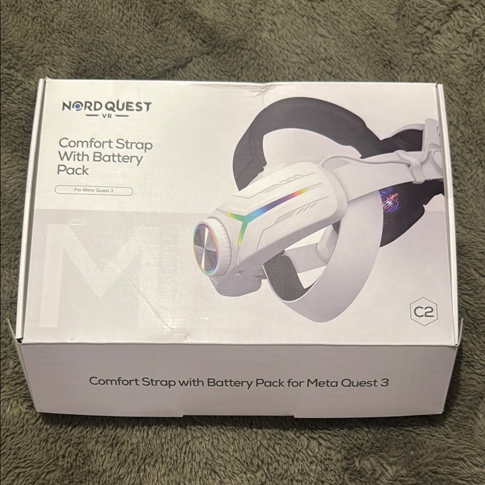 White Comfort Strap for Meta Quest 3 VR Accessories
